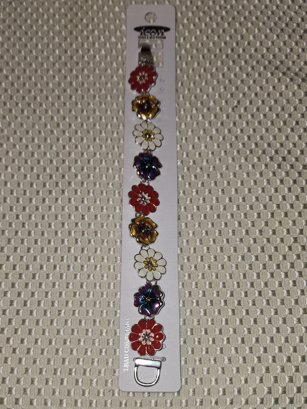 ICON Collection Floral Multicolor Enamel Bracelet -  *2 For $15*